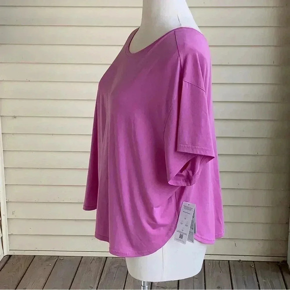 Tek Gear Cross-Back Short Sleeve Workout Tee Shirt Top Plus Size 3X - Picture 3 of 6